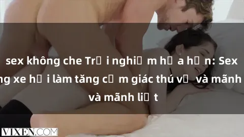 sex không che Trải nghiệm hứa hẹn: Sex trong xe hơi làm tăng cảm giác thú vị và mãnh liệt